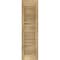 Ekena Millwork 18W x 77H Americraft Two Equal Louver Exterior Real Wood Shutters, Unfinished, PR RW101LV18X77UNH - alternate 5